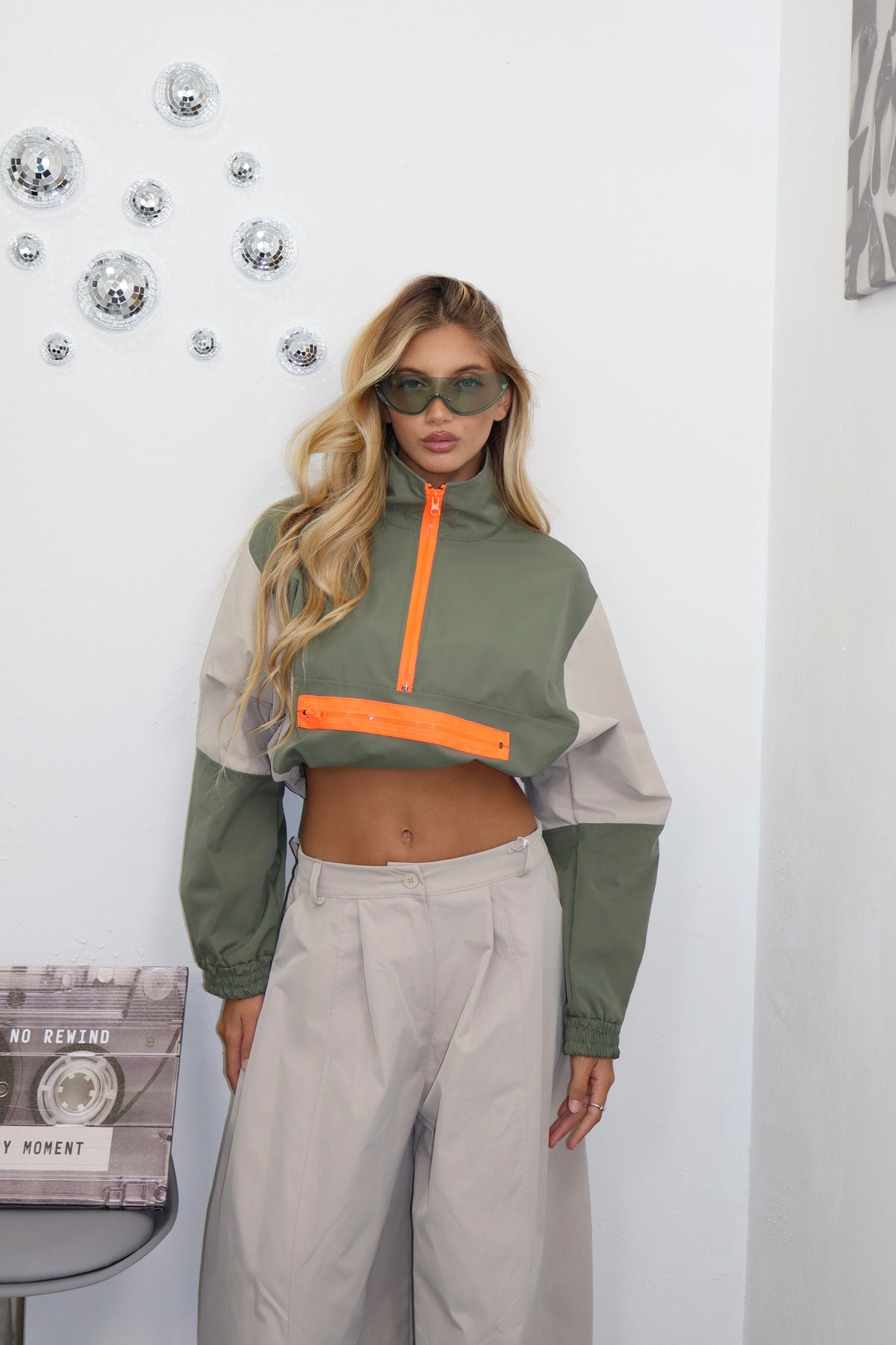 Felpa Khaki Neon