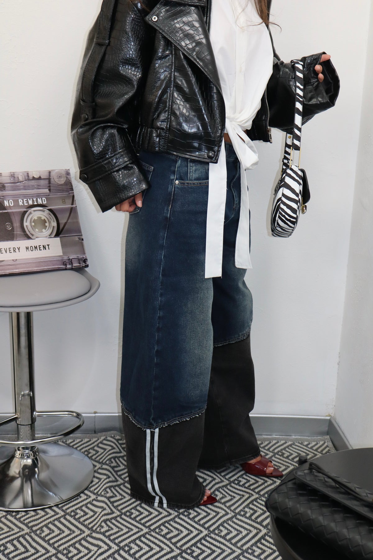 Jeans baggy ‘double layer’