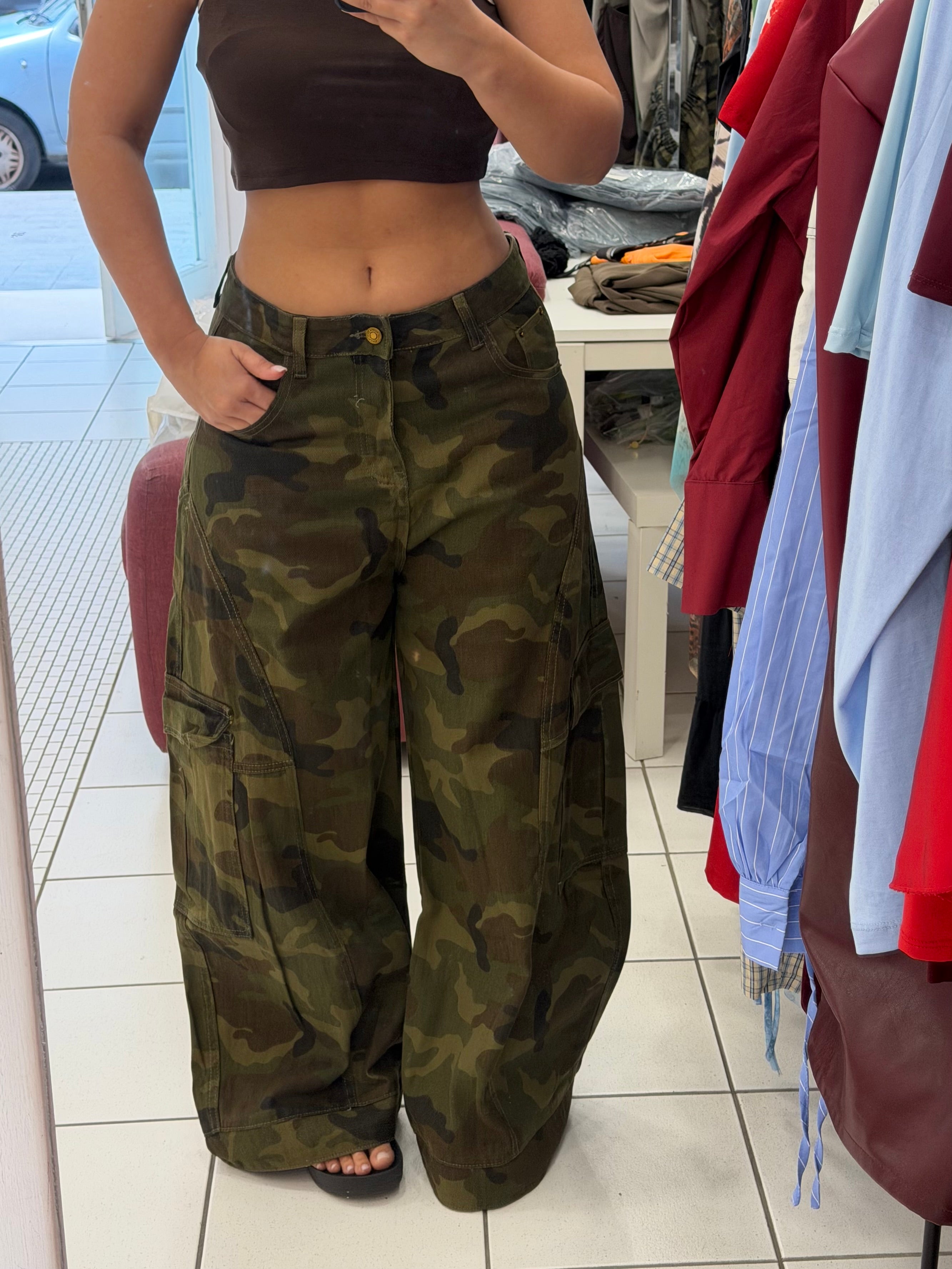 Jeans baggy military