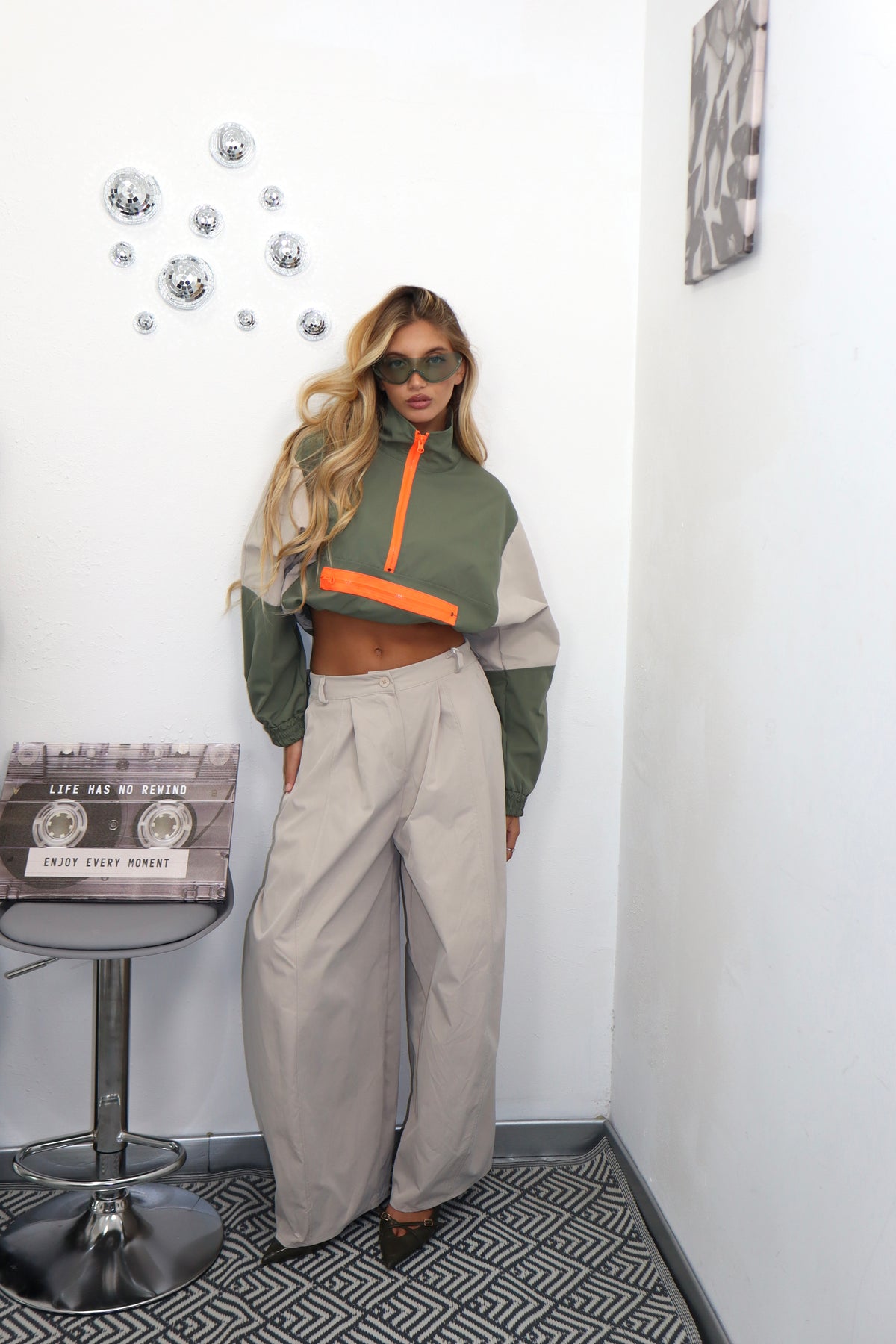 Felpa Khaki Neon