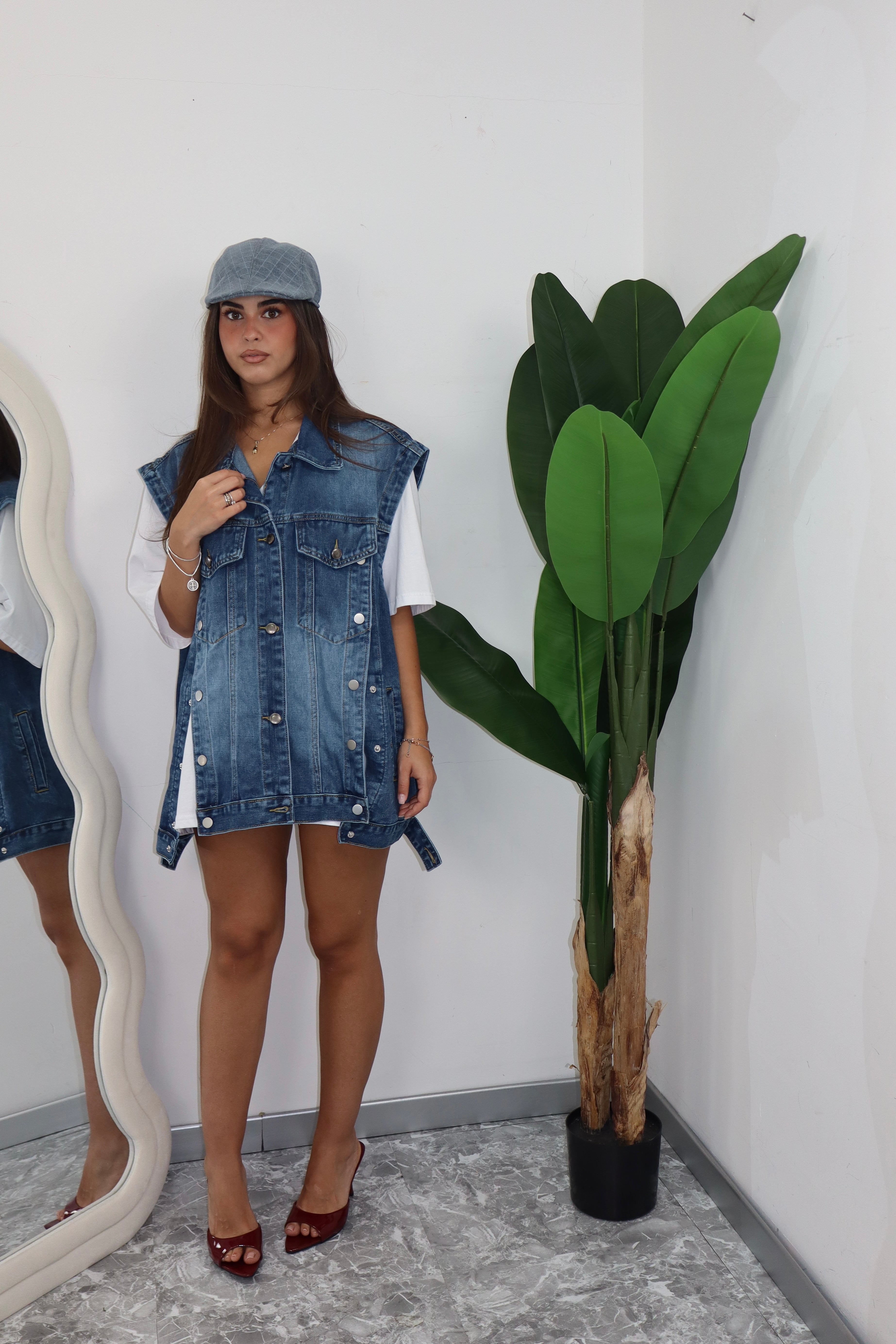 Gilet in denim