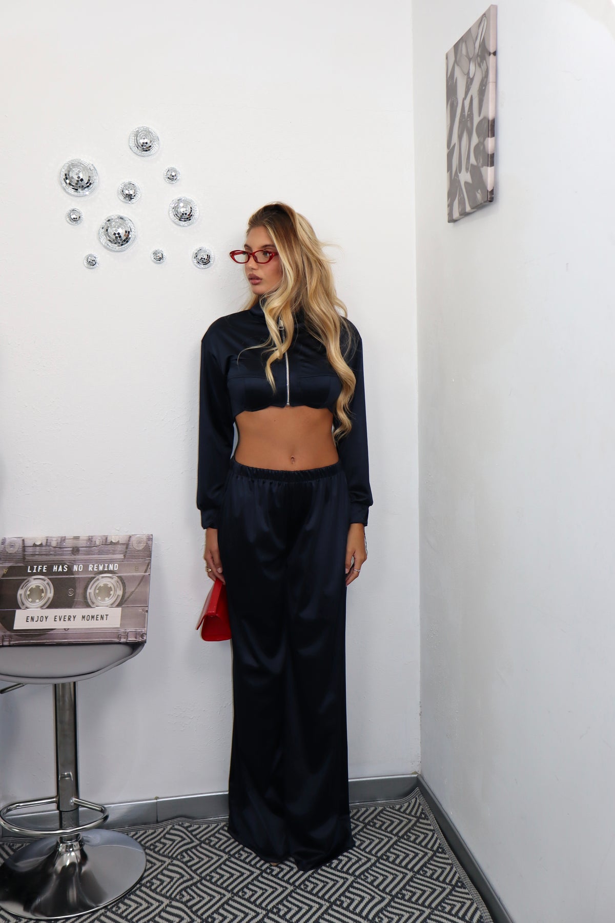 Coordinato satin Midnight