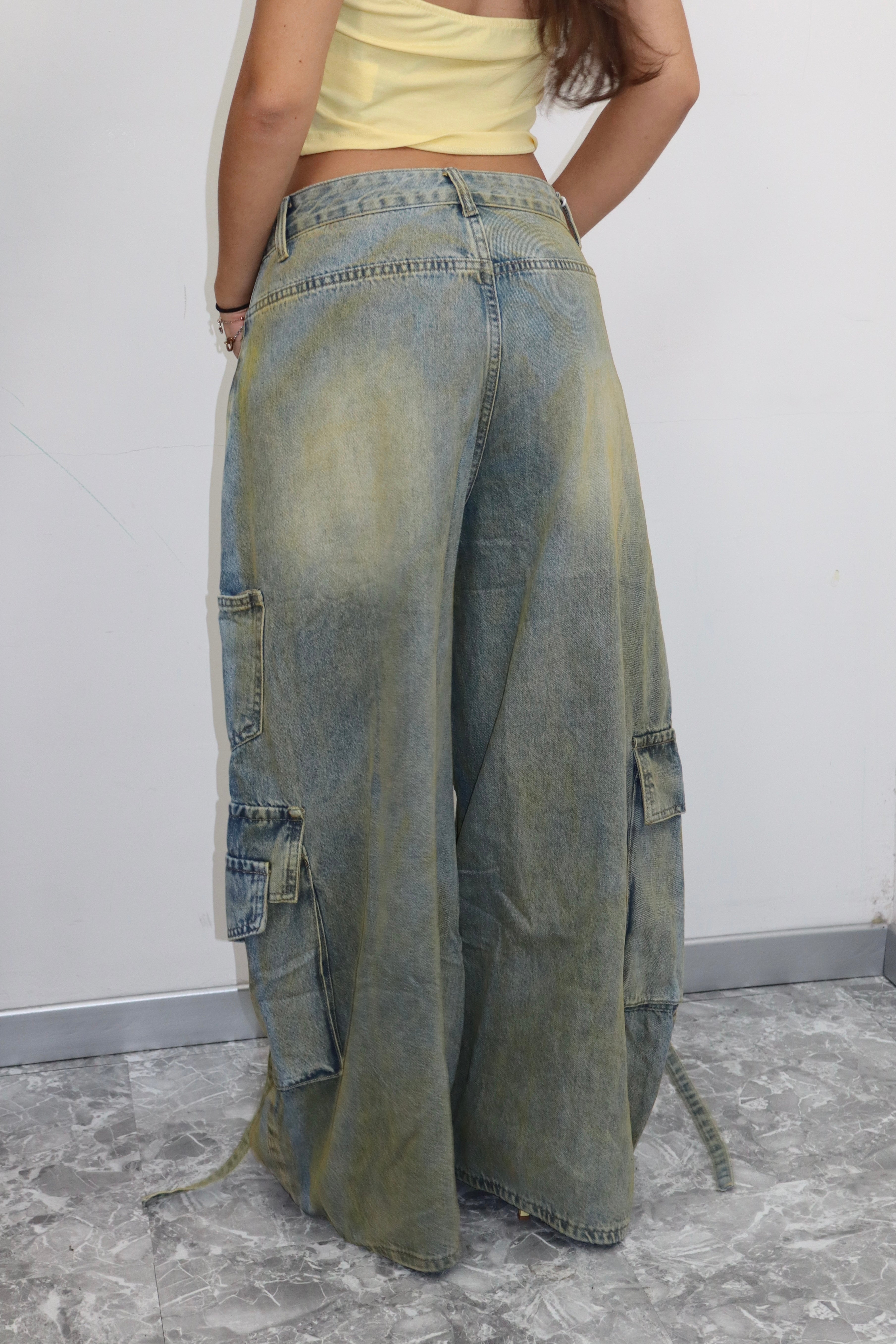 Jeans baggy washed