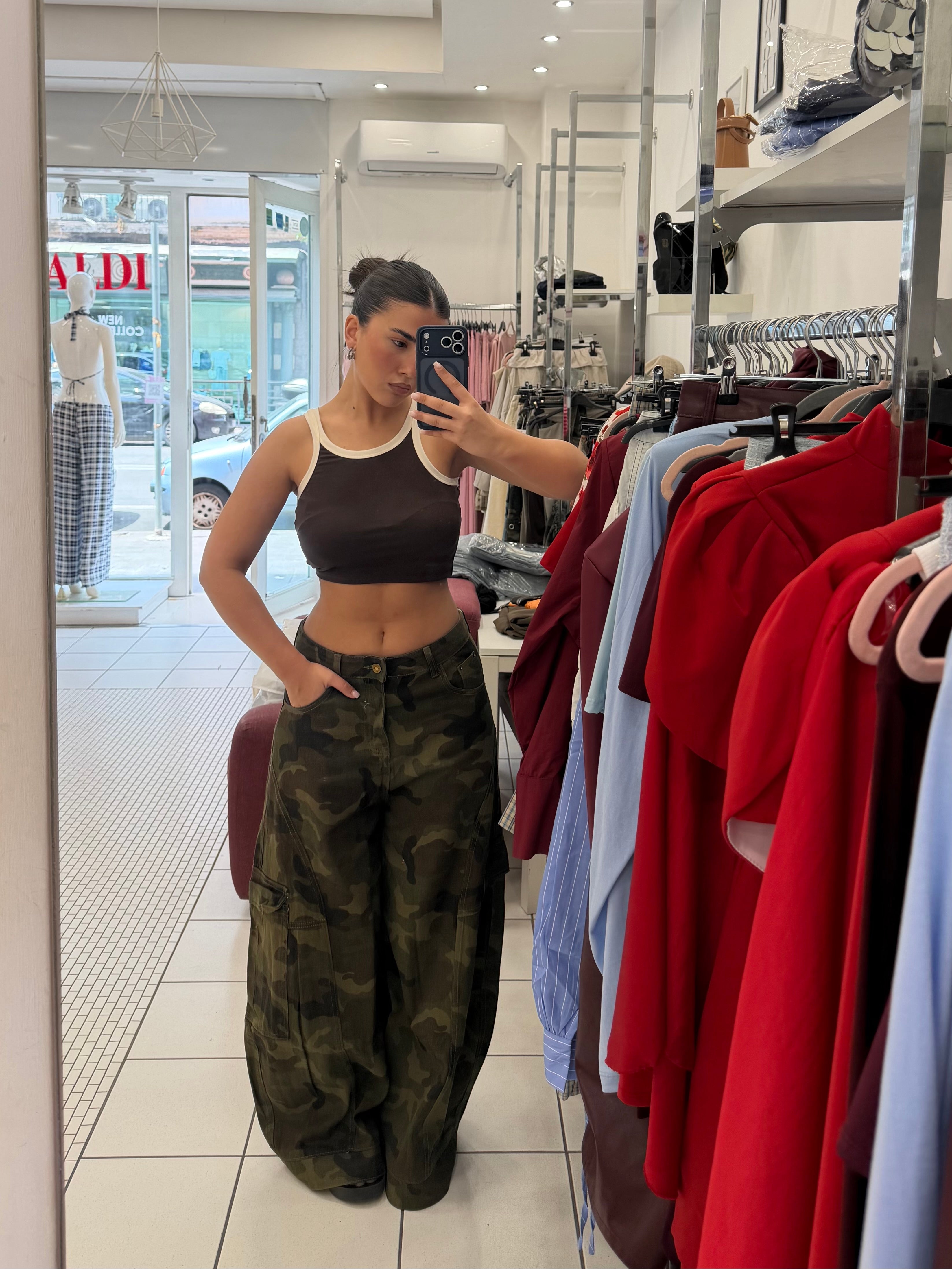 Jeans baggy military