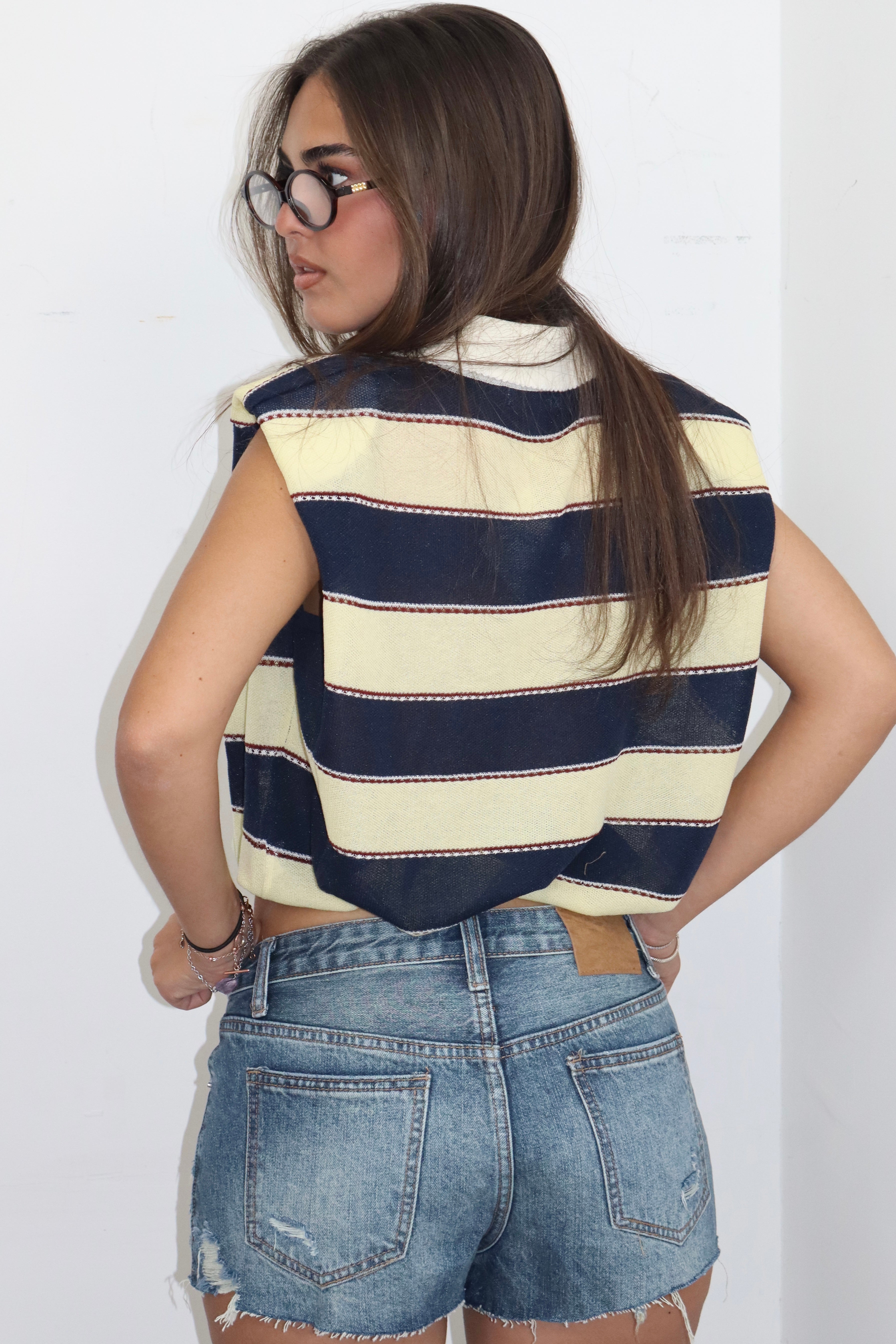 Shorts denim strappati