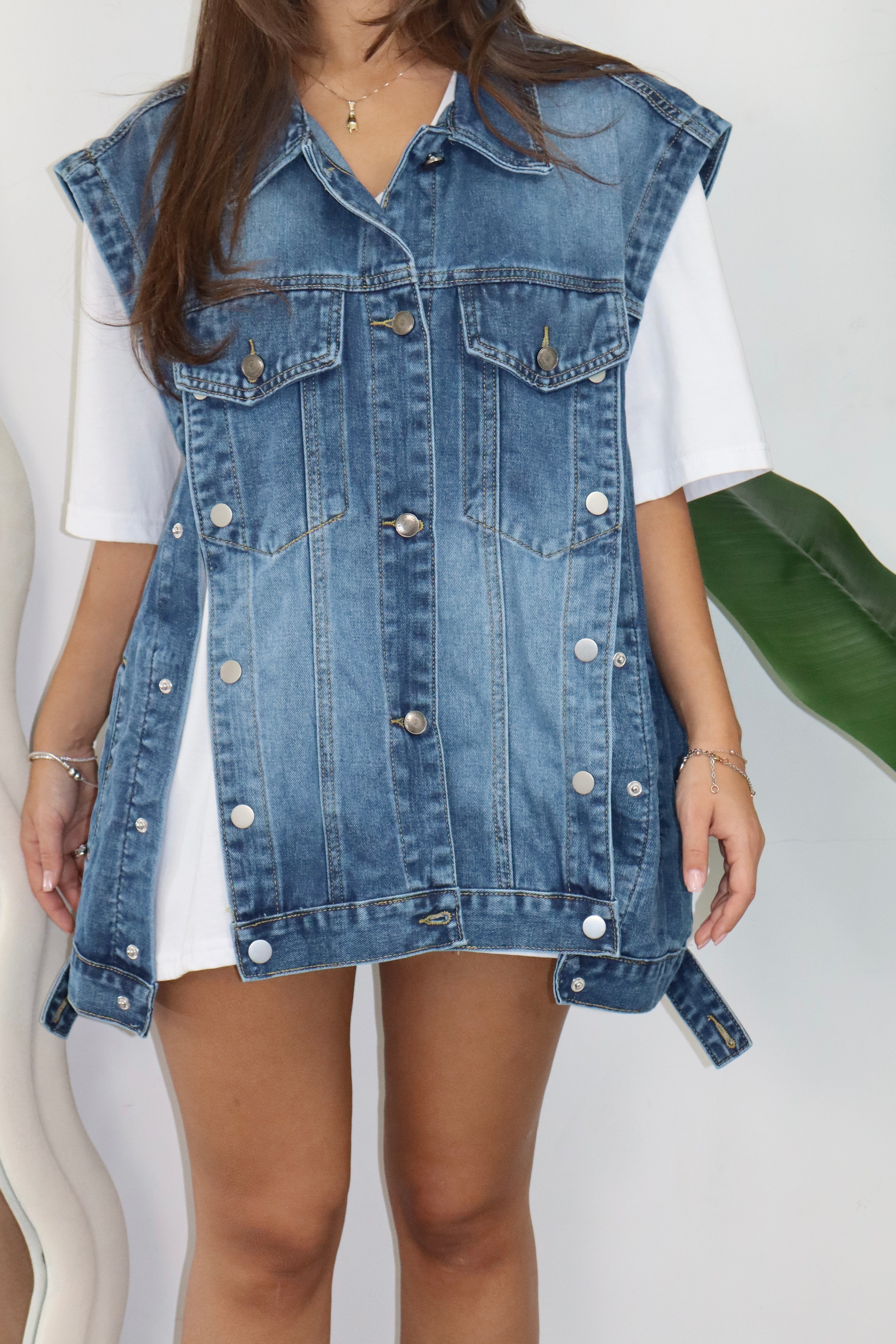 Gilet in denim